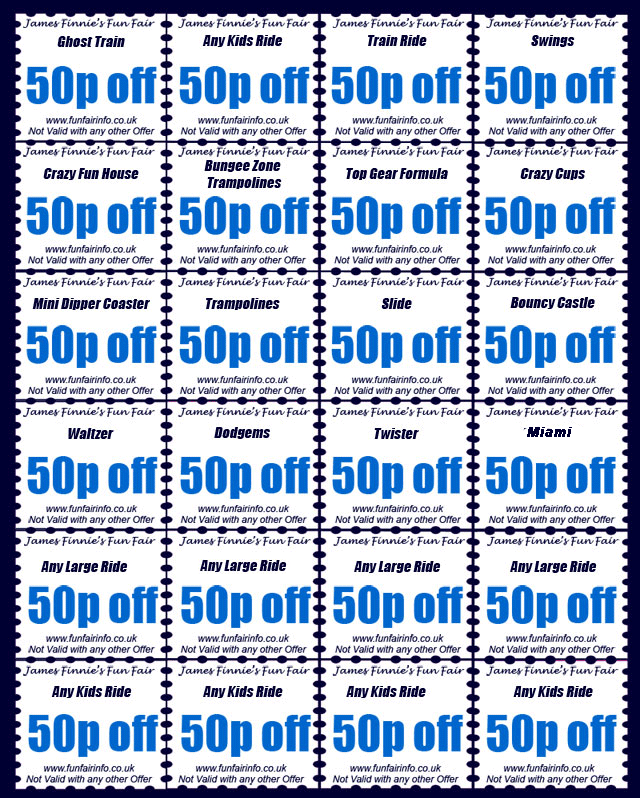 Save £££@s by printing off these discount vouchers